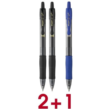 Pilot G-2 – Gel Ink Zwarte Rollerball pen – Medium Tip