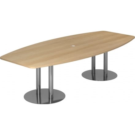 KARAT S 28 C - Karat Eiken met voetstuk / chroom 280 x 130