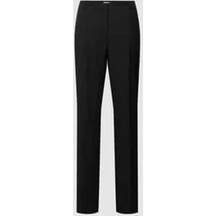 Straight fit broek met persplooien