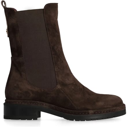 Fred De La Bretoniere - FLINT YAEL Ankle Boot Suede Dark Brown - Maat 41
