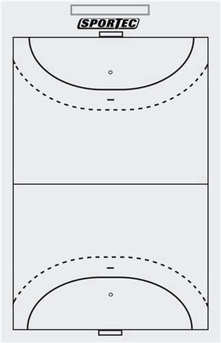 Sportec coachbord Handbal 40x24 cm (whiteboard)