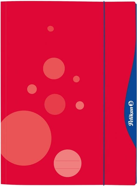 Verzamelmap A3 met quick-open mechanism, rood - Perfect voor kunstwerken
