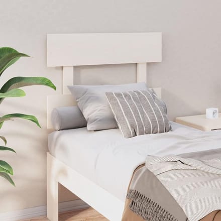 Hoofdeinde voor bed - Bed rugsteun - Comfortabel lezen - Massief grenenhout - 935 cm breed - Wit