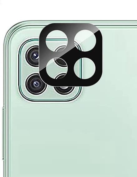 Camera Lens Glass Protector - beschermer Geschikt voor: Samsung Galaxy A22 5G - Zwart