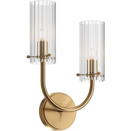 Maytoni Arco wandlamp, links hoger, 2-lamps