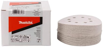 Makita K120 125mm Schuurschijf White Velcro - P-37421