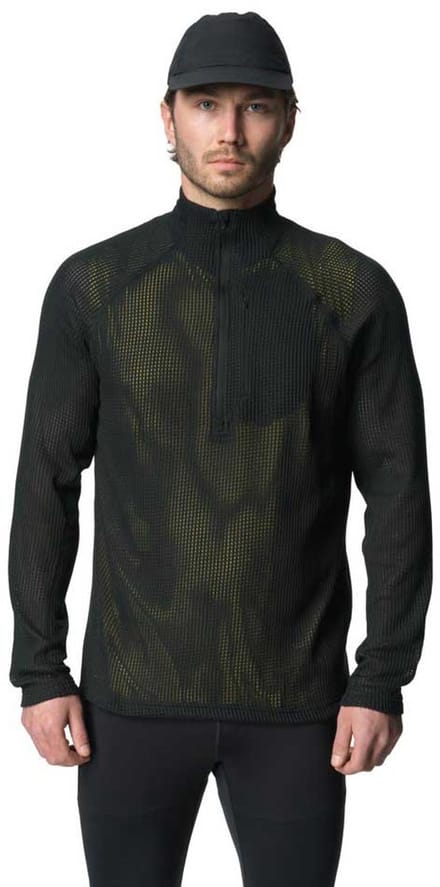 Houdini Pace Flow Sweatshirt Met Halve Rits Zwart S Man