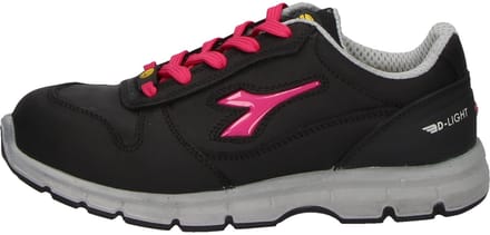 Diadora Run Low S3 SRC ESD Zwart/Fuchsia Rood - Maat 36