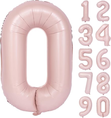 Oversized Folieballon Cijfer 0 Roze - 101 cm - Helium & Lucht Geschikt