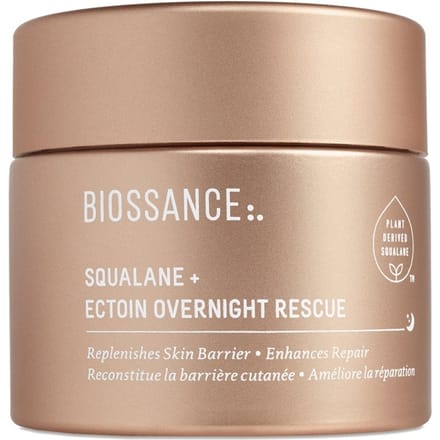 Biossance Hydraterende verzorging Squalan + Ectoin Overnight Rescue Nachtcrème Dames 50 ml
