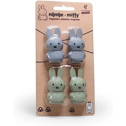 Atelier Pierre Nijntje Magneetjes Silver Blue / Eucalyptus 4 Stuks