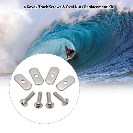 4 Kayak Rail Schroeven En Moeren Hardware Versnellingsbak Montage Kayaks Kano's gray