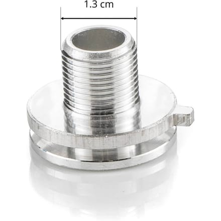 GLOBAL Aluminiumnippel voor stroomrailadapter, M 13 x 1