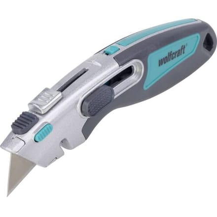 wolfcraft - 2 in 1 Veiligheidsmes met trapeziummes / Koordmes - 4106000