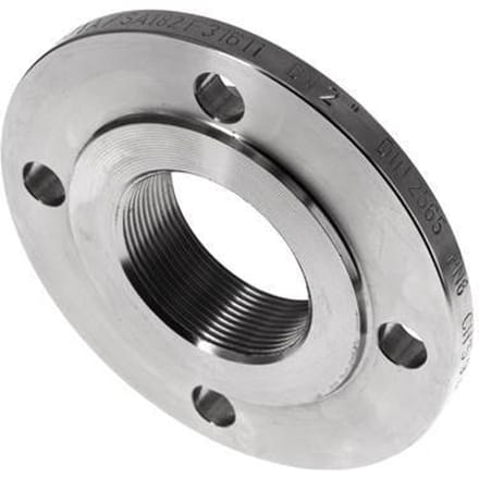 Draadflens DN50-PN6 Rp 2'' RVS 1.4571 DIN 2565 En EN 1092-1 (Type 13)