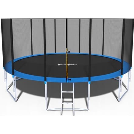 Trampoline - blauw - 465 cm - met net en ladder - tot 150 KG