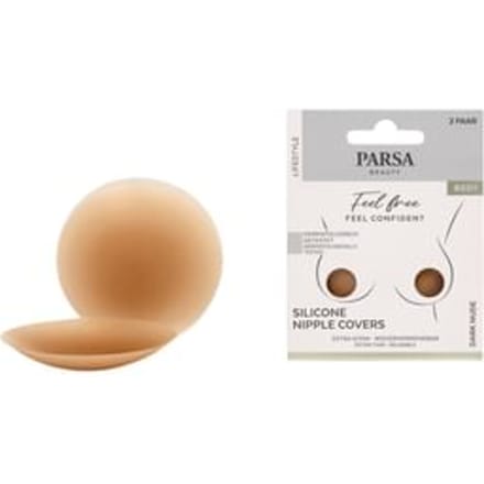 PARSA Beauty - Silicone Nipple Covers - Skin-friendly & Reusable Dark Nude