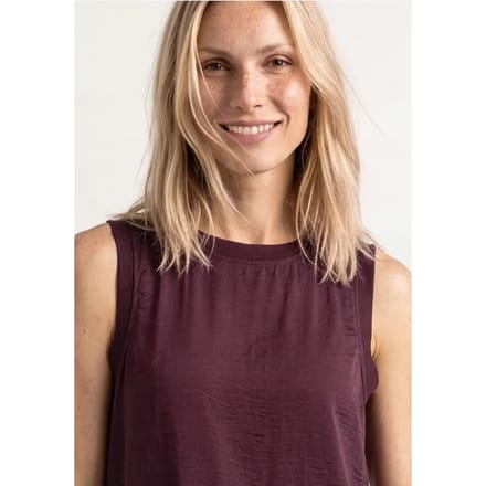 Blousetop met ronde hals en banddetail