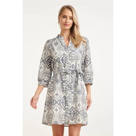 Smashed Lemon Doorknoopjurk met paisley borduurwerk |