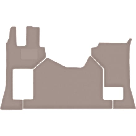 Beige veloursmatten voor: Mercedes Actros MP5 truck (2019-)