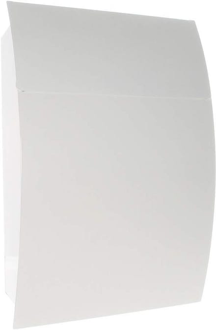 Brievenbus - Wandmodel - Post ontvangen - Cilinderslot - 46x32x10.5cm - Wit