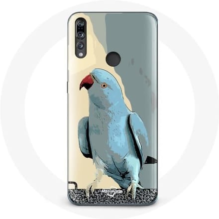 Coque - Huawei - P30 Lite - Souple - Perruches Perroquets - Bleu bleu