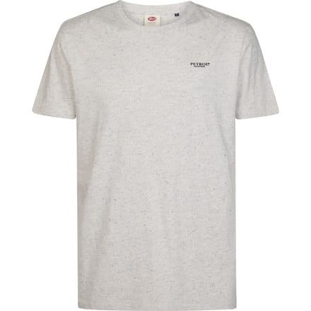 Petrol Industries - Heren Gemêleerd jersey T-shirt irving - Wit - Maat M