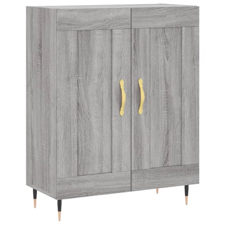 vidaXL - Dressoir - 69,5x34x90 - cm - bewerkt - hout - grijs - sonoma - eikenkleurig