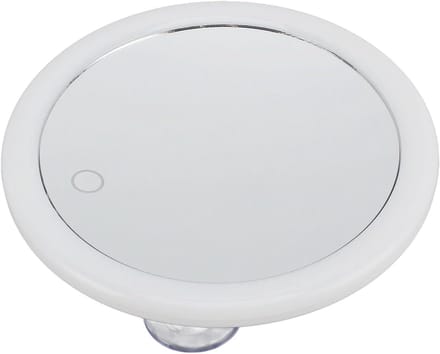 Handheld Vergrootglas Met LED Verlichting, Make-up Spiegel 10X Vergroting Triple Zuignap