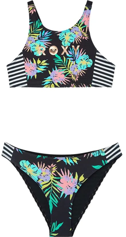 Roxy Active Rg Crop Bikini Zwart 14 Years Meisje