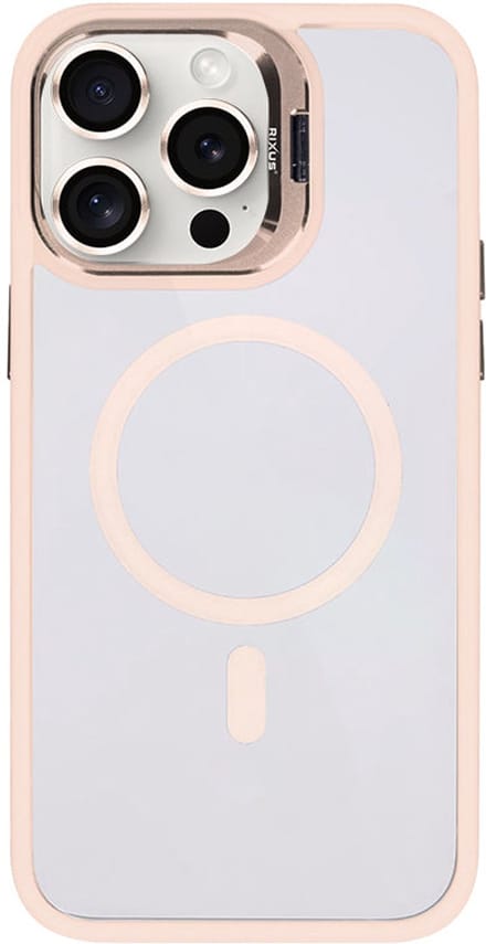 Rixus Classic 03 Case With MagSafe For Apple iPhone 14 Pro Max Light Pink