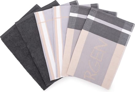 Ross Sonstiges 4 X theedoek- 2 X keukenhanddoek - in set 6 pack Exclusiv
