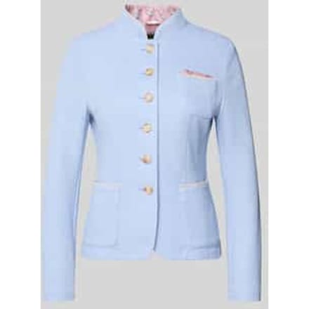 Blazer met opstaande kraag en borstzak