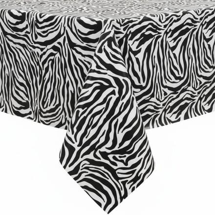 Protecttable - Mexicaans tafelzeil Zebra 120x150cm - Tafelkleed Afwasbaar - Kunststof