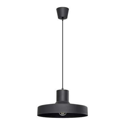 Sollux Lighting Hanglamp Bilo - E27 - zwart - staal - 35x35x120cm