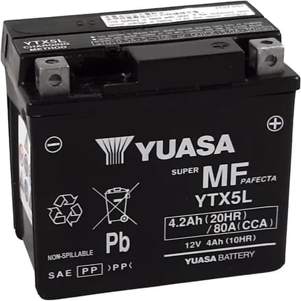 Motorfiets accu Yuasa W/C YTX5L FA