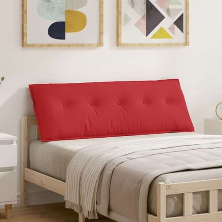 vidaXL - Rugkussen - Rood - 200 - x - 19 - x - 50 - cm - Stof