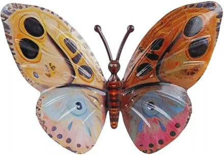 Wandversiering Vlinder metaal 24x17x4cm