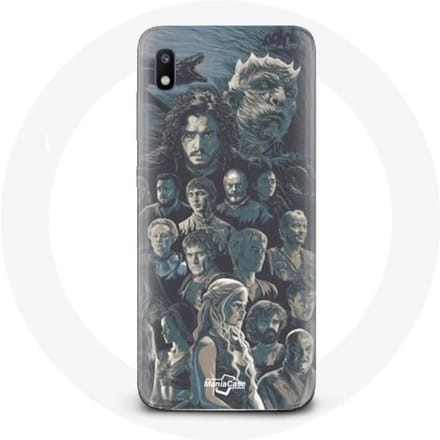 Coque - Game of Thrones - Samsung Galaxy A10 - Souple - Affiche Personnages - Gris gris