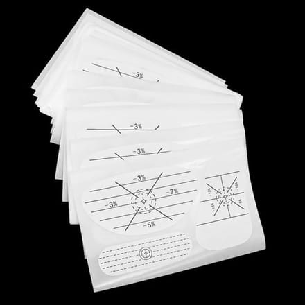 Onf3 - Golf Impact Tape - Golf Doel Sticker - Precisie Slaan - 50 Set