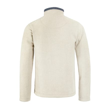 Weird Fish Heren Newark Grid Eco Friendly Quarter Zip Fleece Top (Ecru)