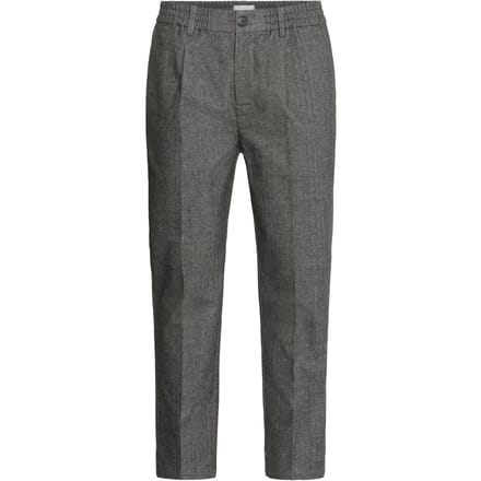 Broek met visgraatmotief en plooien Casual Friday Marc