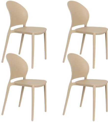 ANLI STYLE Outdoor Chair Sjoerd Beige - set van 4