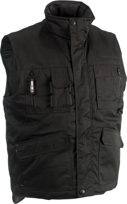 Herock Donar bodywarmer Lange rug (0902) - Zwart - S
