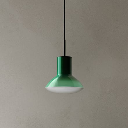 Grupa Onda hanglamp, groen, Ø 17 cm, glas, GU10