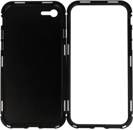 Zwart Magnetisch Back Cover Hoesje voor Apple iPhone 7 / 8