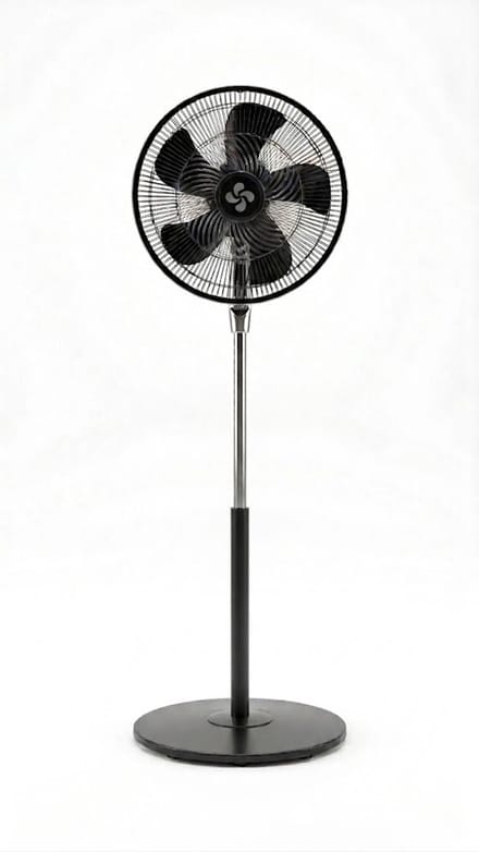 Krachtige Ventilator - Statiefventilator - Tafelventilator- 85W - 25CM - 3 Snelheden - Zwart