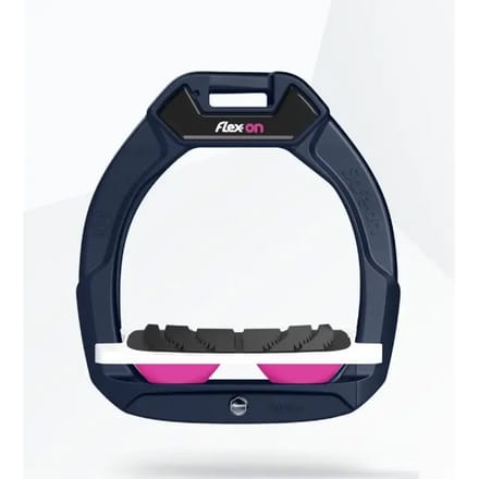 Veiligheidstrappers voor paardrijden, helling Grip Marine/Wit/Roze kind Flex-On Safe-On