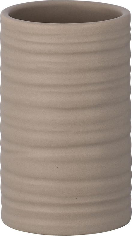 Wenko Badkamerbeker Mila 6,5 X 10 Cm Keramiek Beige