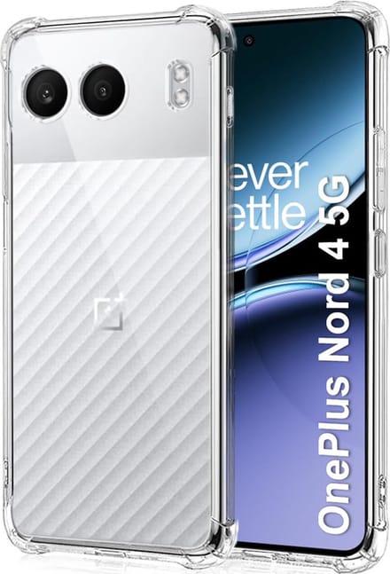 Hoesje geschikt voor OnePlus Nord 4 - Techsuit Shockproof Silicone Back Cover - Transparant